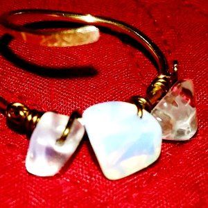 Opalite Wire Wrap Ring